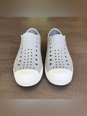 Native Grey Slip-On Perforated Sneakers Boys Size 2